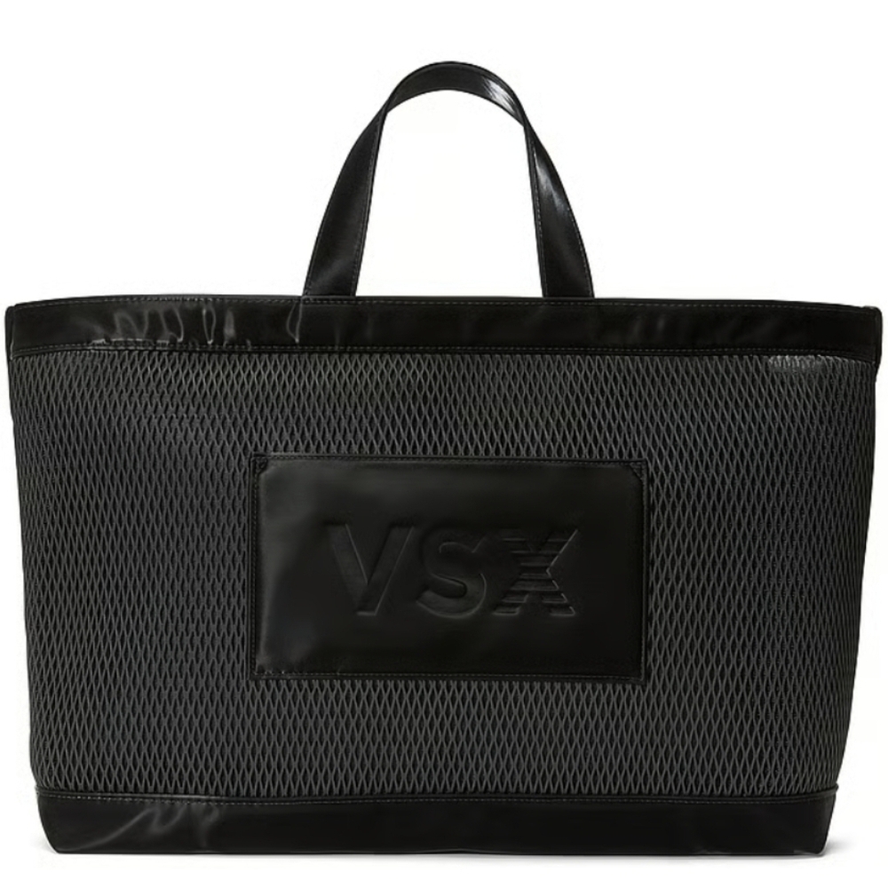 Victoria Secret Black Mesh Tote Bag